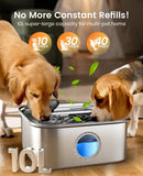 Dog Water Fountain for Large Dogs, 10L/2.6Gal Dog Fountain Water Bowl with Multi-Filtration & Deeper Drinking Aera, Large pet Water Fountain
