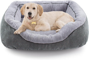 Medium Dog Beds for Medium Dogs Washable, Rectangle Dog Bed Medium Size Dog, Orthopedic Dog Bed, Warming Soft Calming Sleeping Puppy Bed Durable Pet