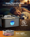Dog Water Fountain for Large Dogs, 10L/2.6Gal Dog Fountain Water Bowl with Multi-Filtration & Deeper Drinking Aera, Large pet Water Fountain