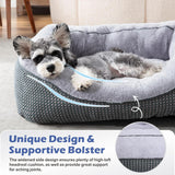 Medium Dog Beds for Medium Dogs Washable, Rectangle Dog Bed Medium Size Dog, Orthopedic Dog Bed, Warming Soft Calming Sleeping Puppy Bed Durable Pet
